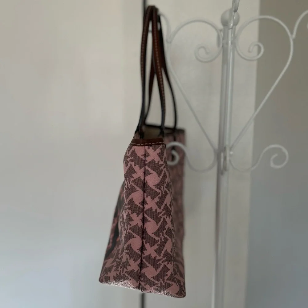 JUICY COUTURE "Choose Juicy" Coated Canvas Shoulder Tote Bag - Picture 3 of 14